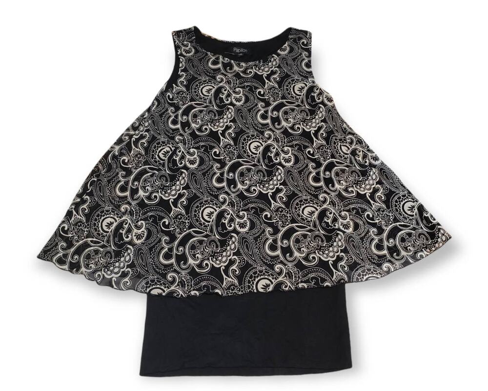 Papillon Natural Black Fitted & Flare Dress - BNWT - Size Small